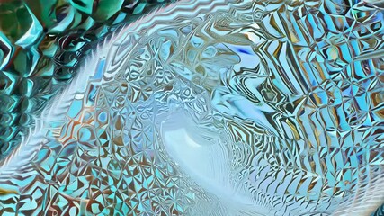 Poster - Abstract Wave Tunnel Motion Graphics Background - Animated, Liquid, Flowing Patterns 4K.