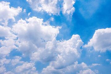 Wall Mural - clear blue sky background,clouds with background, blue sky background with tiny clouds. white fluffy