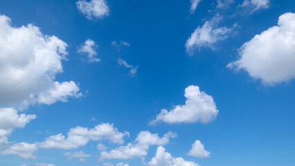 Wall Mural - clear blue sky background,clouds with background, blue sky background with tiny clouds. white fluffy