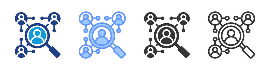 Poster - Lead Nurturing icon set multiple style collection