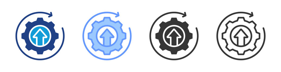 Aufkleber - Improvement icon set multiple style collection