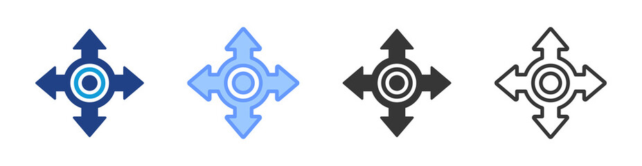 Poster - Pivot Point icon set multiple style collection