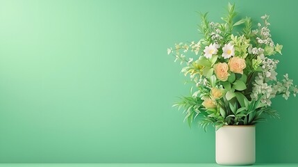 Poster - a growing tree with percentage shaped leaves symbolizing the effect of interest rates on investments