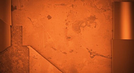 Aufkleber - The orange background has a rough texture and he is made of metal