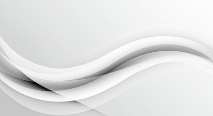 Fototapete - A white line with a wave pattern
