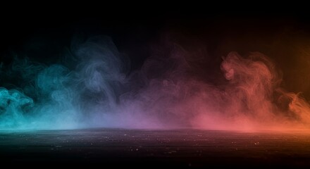 Aufkleber - A colorful smoke trail is shown in the air