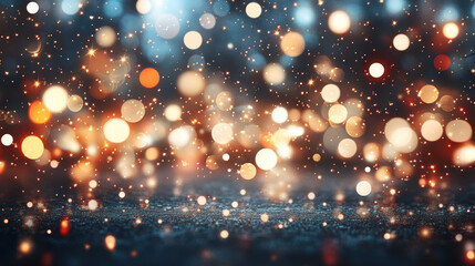 Wall Mural - vibrant abstract background with colorful bokeh lights creating festive and magical atmosphere. imag