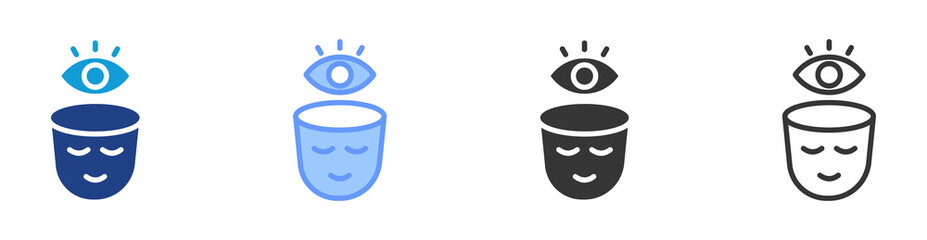 Poster - Perception icon set multiple style collection