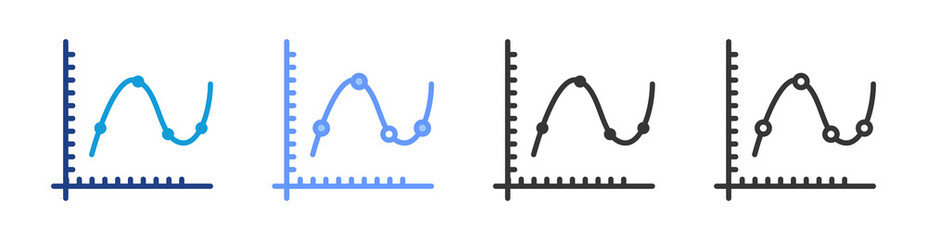Poster - Efficiency icon set multiple style collection