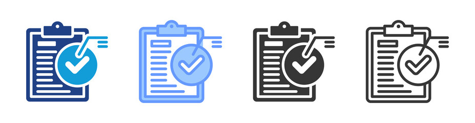 Poster - Data Validation icon set multiple style collection