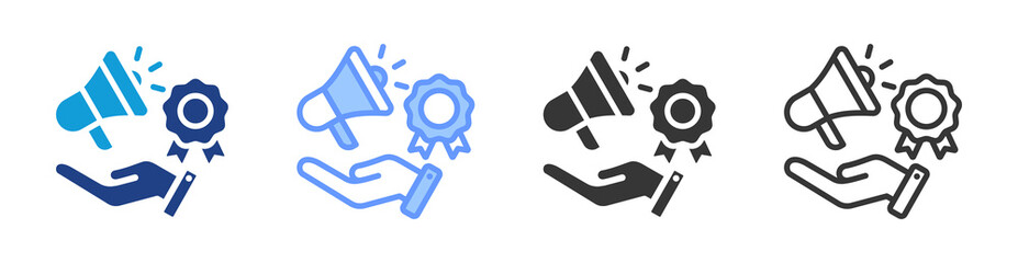 Poster - Branding icon set multiple style collection
