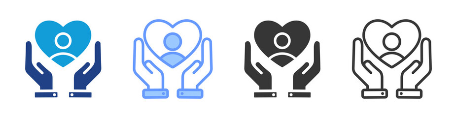 Poster - Nurture icon set multiple style collection