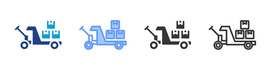 Poster - Material Handling icon set multiple style collection
