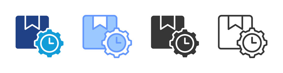 Aufkleber - Efficiency icon set multiple style collection