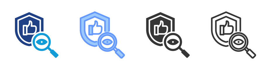 Poster - Reliability Monitoring icon set multiple style collection
