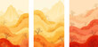 © NguynTh - Warm Autumn Hills and Mountains Landscape Painting Set