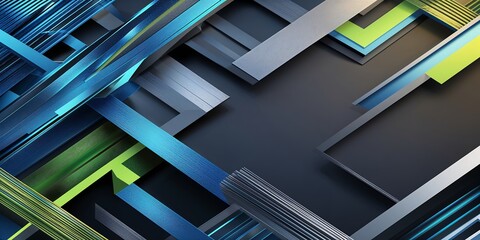 Poster - a modern geometric background forming intricate diamond and hexagonal patterns