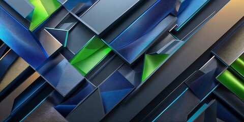 Poster - a modern geometric background forming intricate diamond and hexagonal patterns