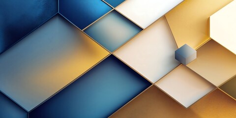Poster - a modern geometric background forming intricate diamond and hexagonal patterns