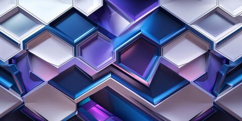 Poster - a modern geometric background forming intricate diamond and hexagonal patterns