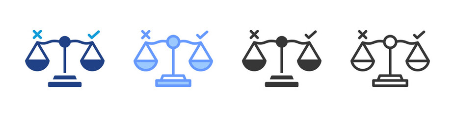Poster - Ethic icon set multiple style collection