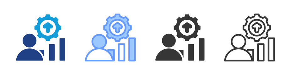 Poster - Development icon set multiple style collection