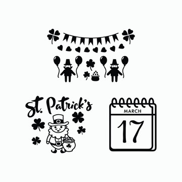 St Patrick's Day Greeting typography vector art illustration. Saint Patrick's Day.