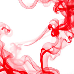 Wall Mural - red smoke transparent background
