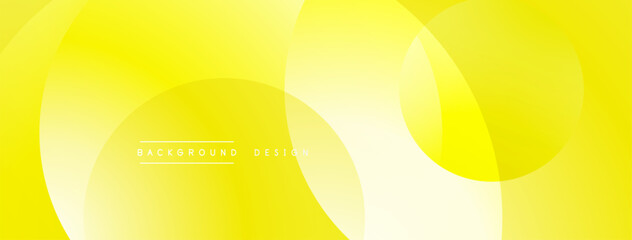 Poster - Layered circular shapes in vivid colors form a gradient-rich abstract design with smooth transitions, depth effects, and a modern, futuristic aesthetic