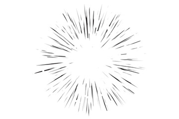 Poster - comic speed lines effect. manga radial explosion background. vector anime burst. perspective motion 