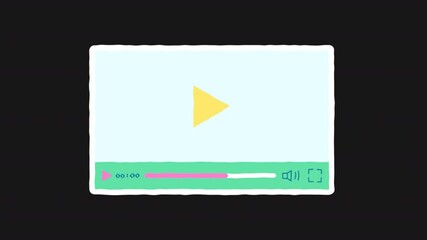 Poster - Animated sticker video player. Alpha Channel