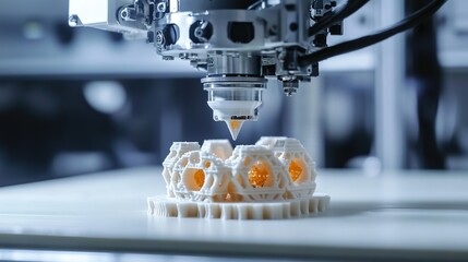 Poster - A space-based 3D printing lab producing components for interstellar missions.