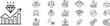 © yukipon00 - Business value icons set vector illustration. Core value editable line icon set.