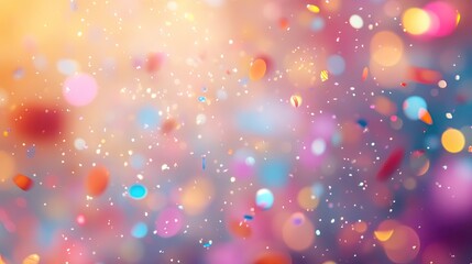 Poster - Colorful Abstract Background with Bokeh and Glitter Effect