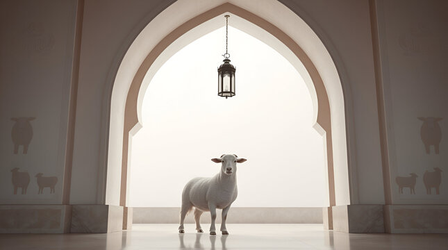 Happy Eid Al Adha, Dhu al-Hijjah, Islamic Festivals, festival of sacrifice, Major Islamic holiday celebrated worldwide, Generative Ai