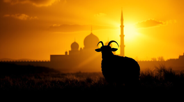 Happy Eid Al Adha, Dhu al-Hijjah, Islamic Festivals, festival of sacrifice, Major Islamic holiday celebrated worldwide, Generative Ai