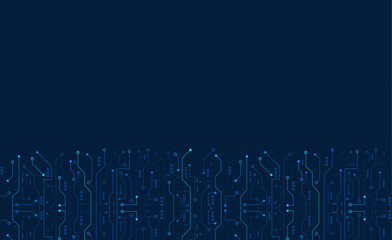 Fototapete - Circuit board. High-tech technology background