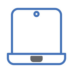 Poster - Simplified blue outline smartphone icon design