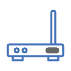 Poster - Simplified WiFi Router Icon for Modern Home Network