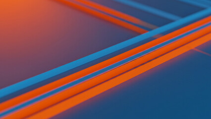 Poster - Abstract neon illumination showcasing a spectrum of vibrant colors