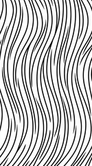 Wall Mural - Abstract wavy lines pattern background