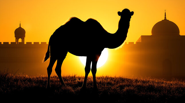 Happy Eid Al Adha, Dhu al-Hijjah, Islamic Festivals, festival of sacrifice, Major Islamic holiday celebrated worldwide, Generative Ai