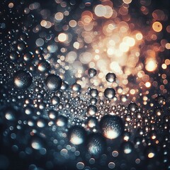 Wall Mural - liquid light capturing the play of light through water droplets