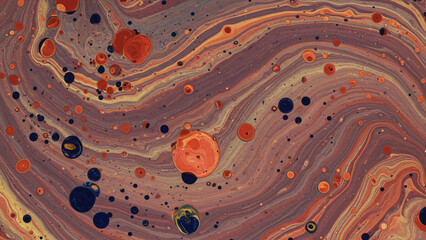 Leinwandbilder - Abstract acrylic paint Colored nice Wavy Background Futuristic stains