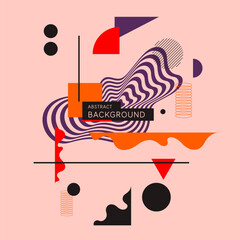 Poster - Abstract background for design. A template for advertising in a modern style. Stylish illustration for the poster. Trendy stylish graphics