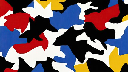 Wall Mural - abstract colorful camouflage pattern