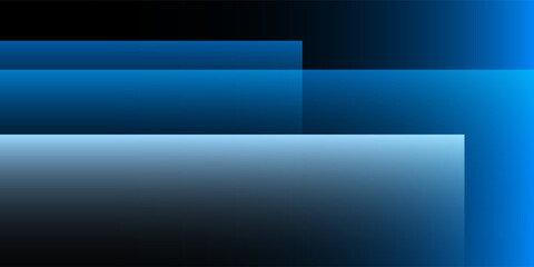 Poster - A modern abstract design featuring a smooth blue and gray lit gradient background with overlapping transparent square shapes. Harmonious colors, professional look, ideal for business use, websites.