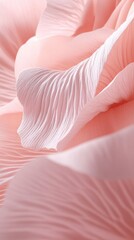 Poster - In a serene moment, delicate pink petals unfurl with intricate textures, embodying a tranquil beauty reminiscent of spring blossoms in full bloom, inviting a sense of calm