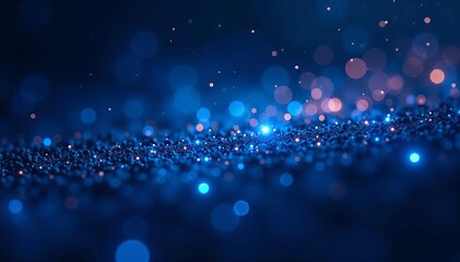 dark space backdrop with twinkling blue and black dots, deep space, nebula