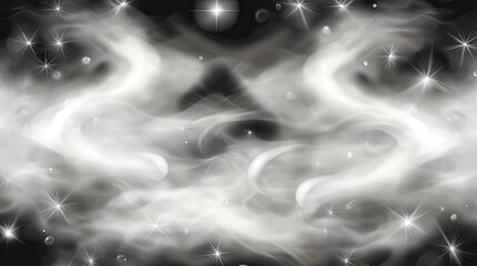 Wall Mural - abstract smoke nebula in space